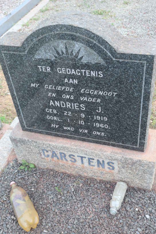 CARSTENS Andries J. 1919-1960