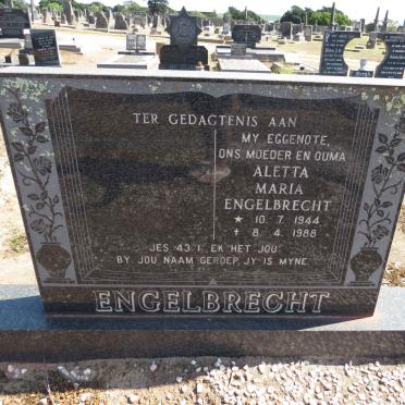 ENGELBRECHT Aletta Maria 1944-1988