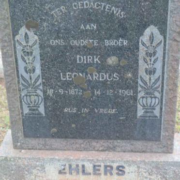 EHLERS Dirk Leonardus 1872-1961