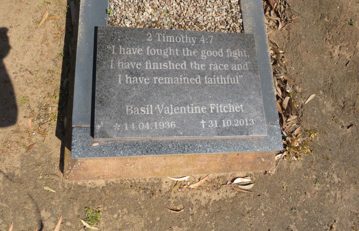 FITCHET Basil Valentine 1936-2013