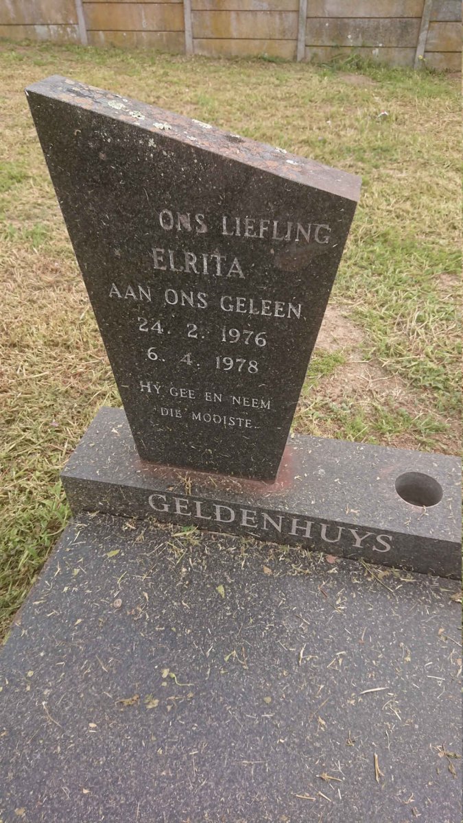 GELDENHUYS Elrita 1976-1978