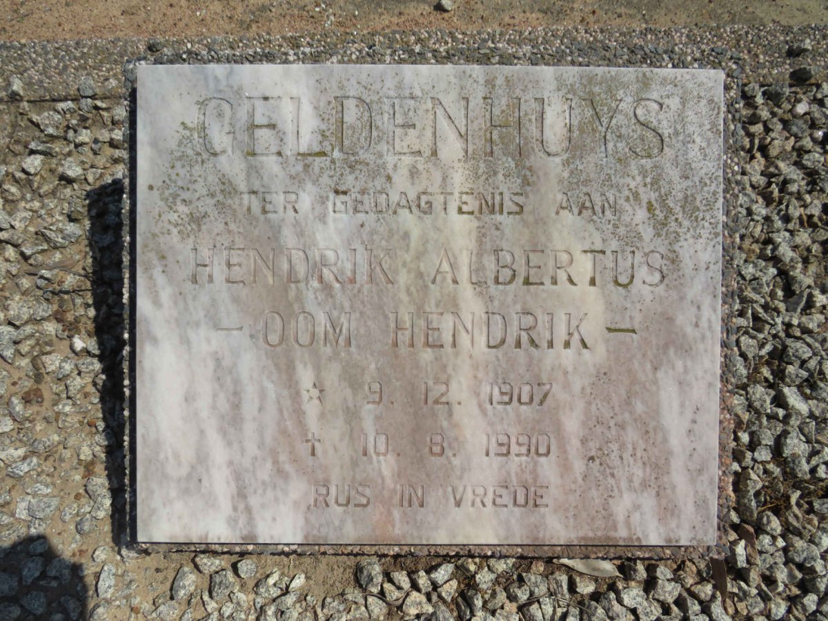 GELDENHUYS Hendrik Albertus 1907-1990