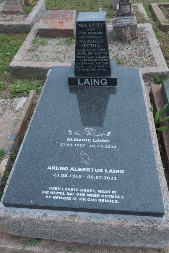 LAING Margaret 1955-195? :: LAING Elmarie 1957-2020 :: LAING Arend Albertus 1965-2021