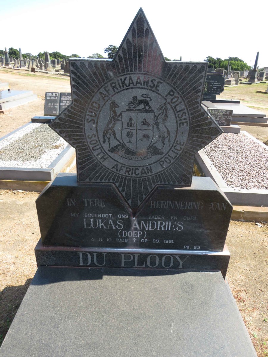 PLOOY Lukas Andries, du 1928-1991