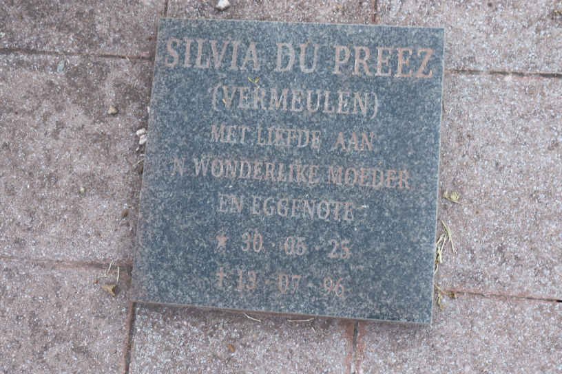 PREEZ Silva, du nee VERMEULEN 1925-1996