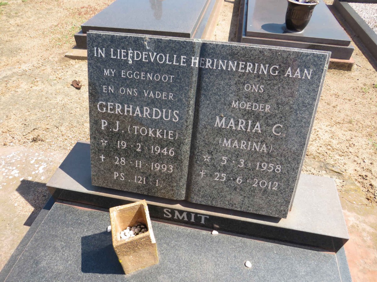 SMIT Gerhardus P.J. 1946-1993 &amp; Maria C. 1958-2012