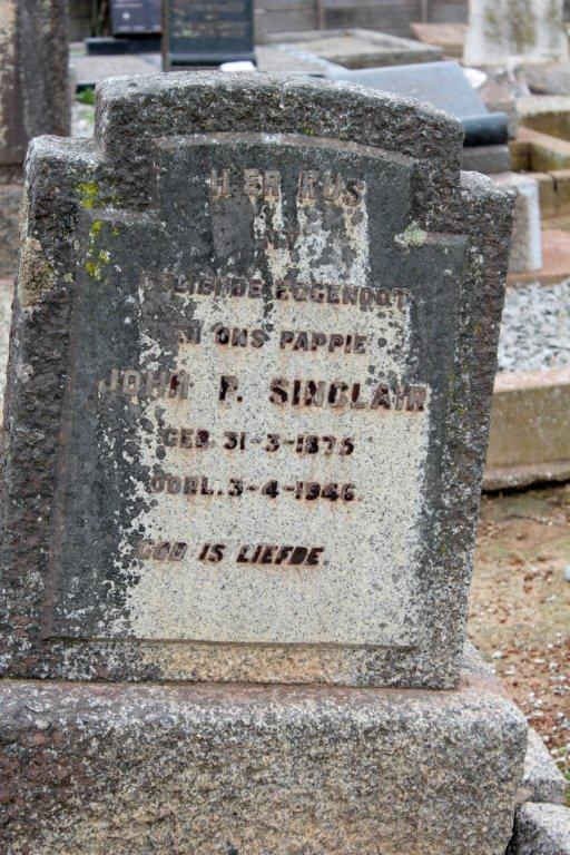 SINCLAIR John P. 1875-1946