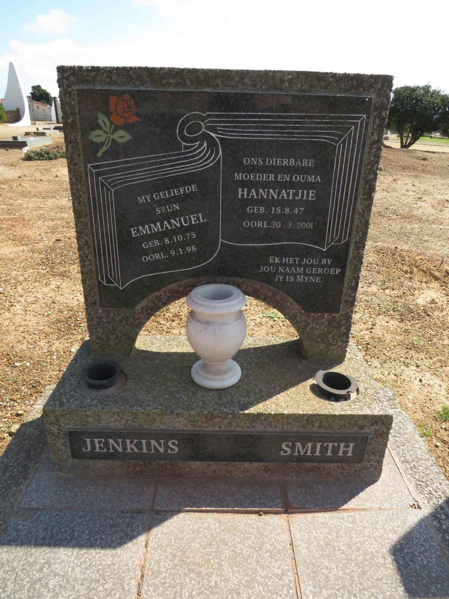 SMITH Hannatjie 1947-2001 :: JENKINS Emmanuel 1975-1998