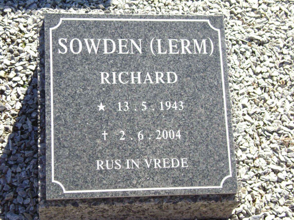 SOWDEN Richard 1943-2004