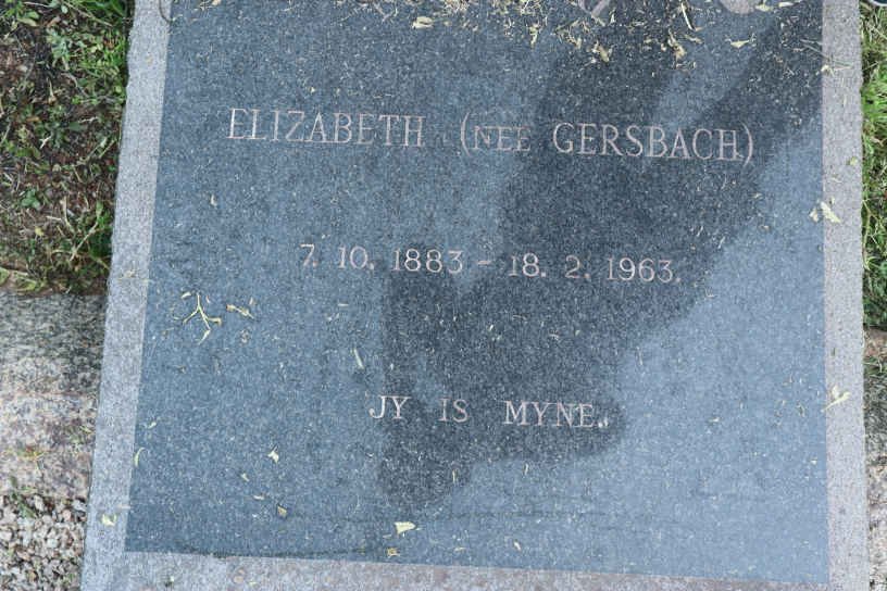 ? Elizabeth nee GERSBACH 1883-1963