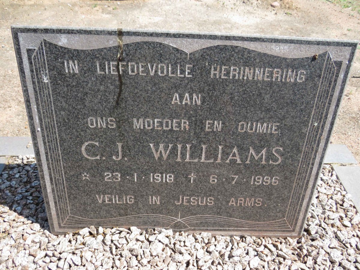WILLIAMS C.J. 1918-1996