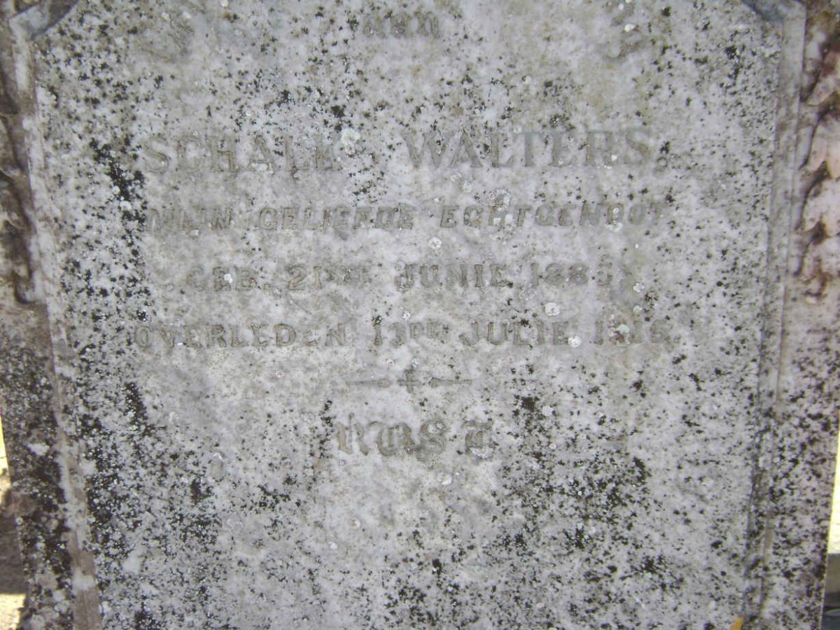 WALTERS Schalk 1885-1915
