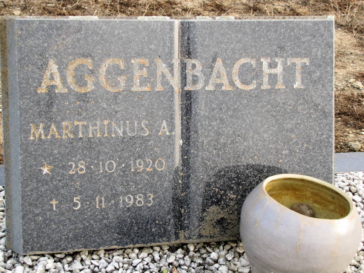 AGGENBACHT Marthinus A. 1920-1983