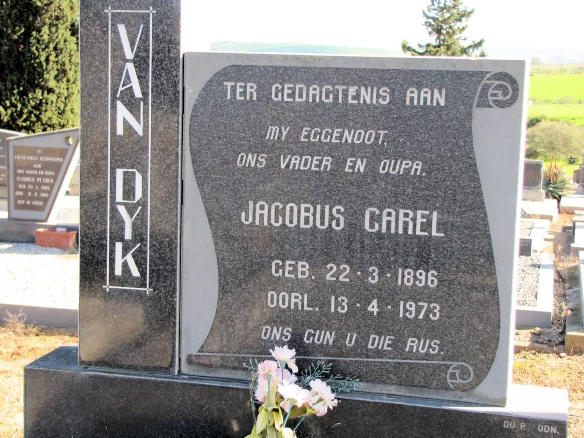 DYK Jacobus Carel, van 1896-1973 