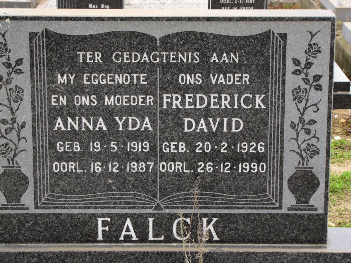 FALCK Frederick David 1926-1990 &amp; Anna Yda 1919-1987  