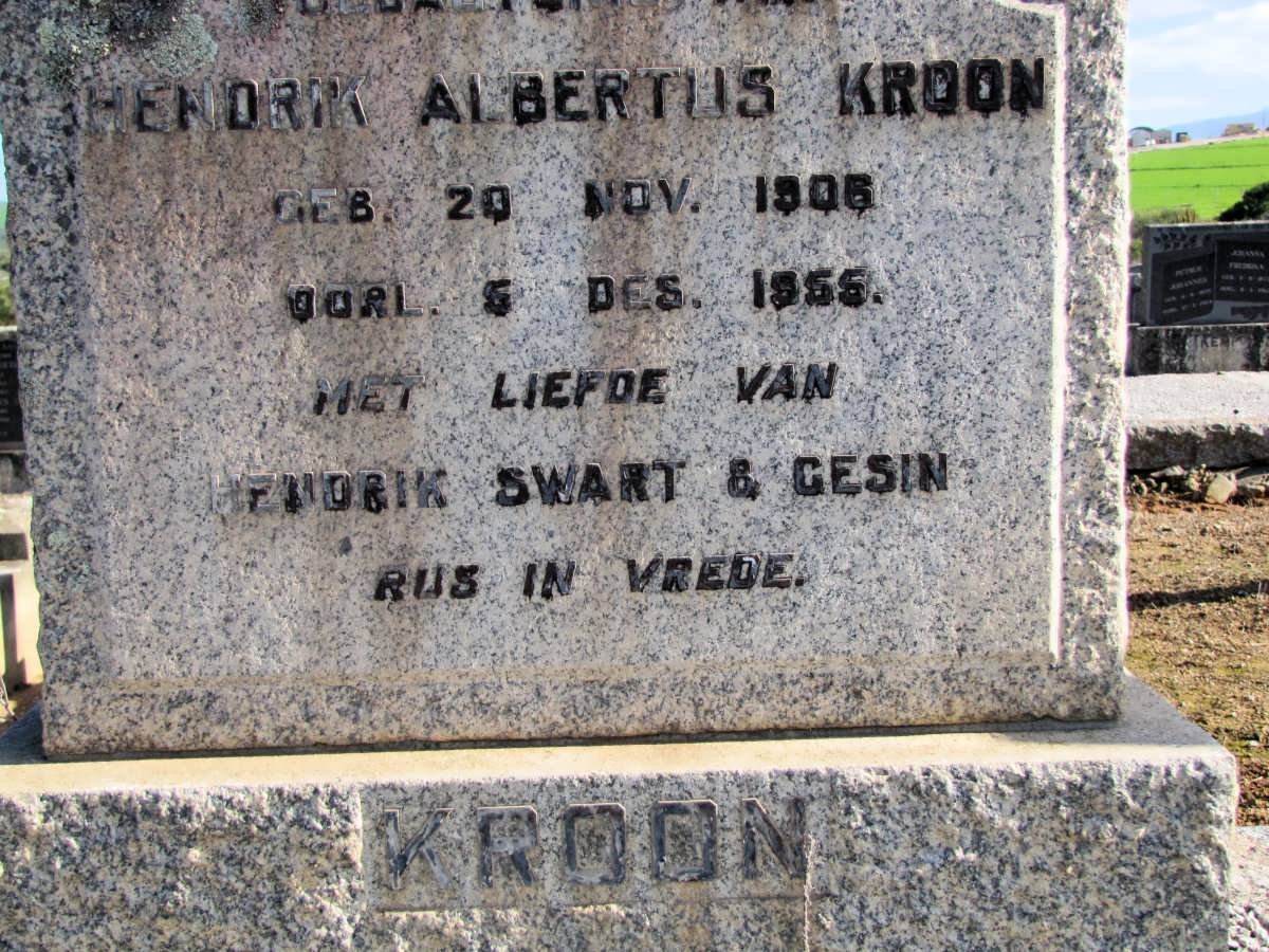 KROON Hendrik Albertus 1906-1955