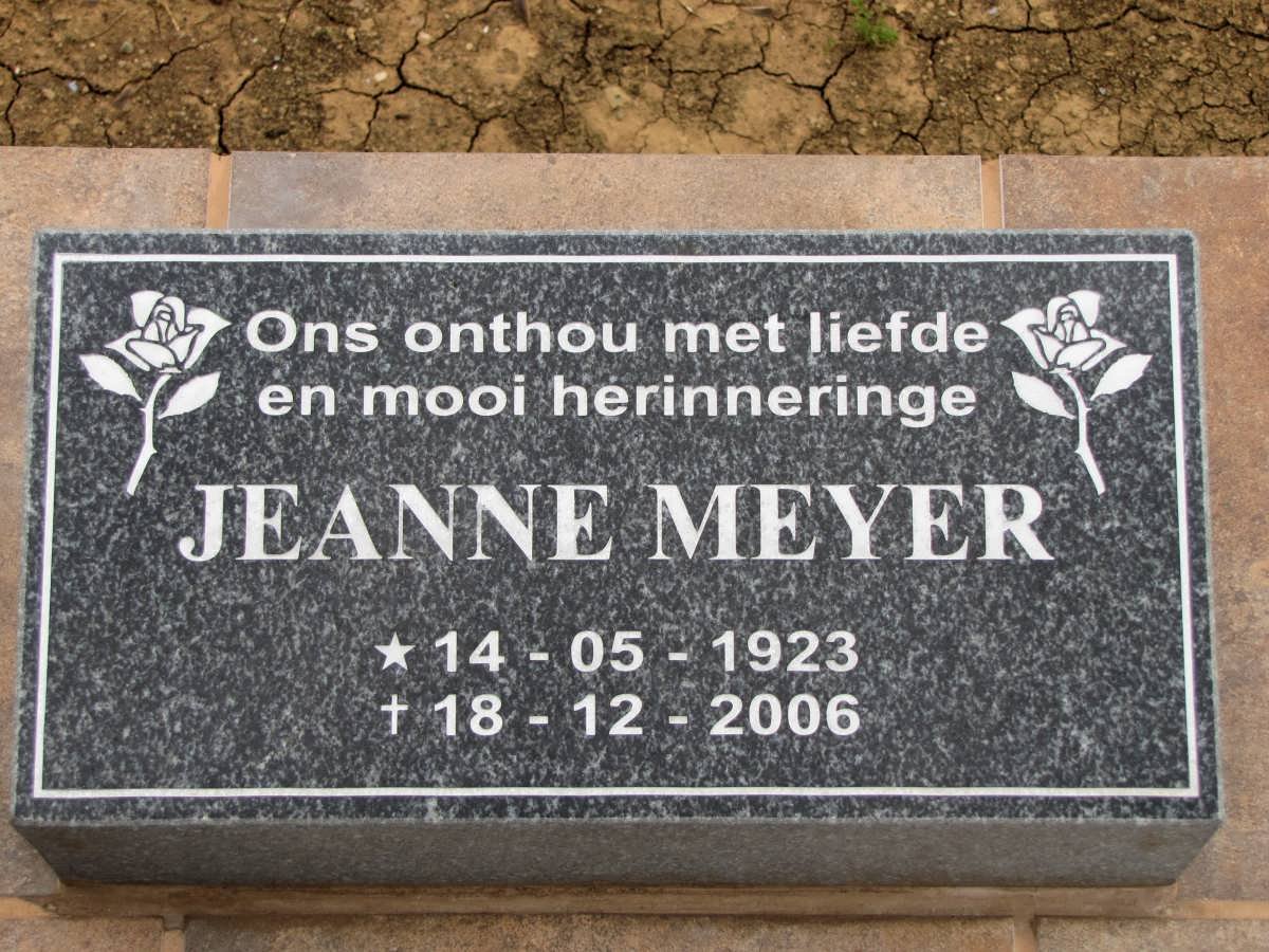 MEYER Jeanne 1923-2006