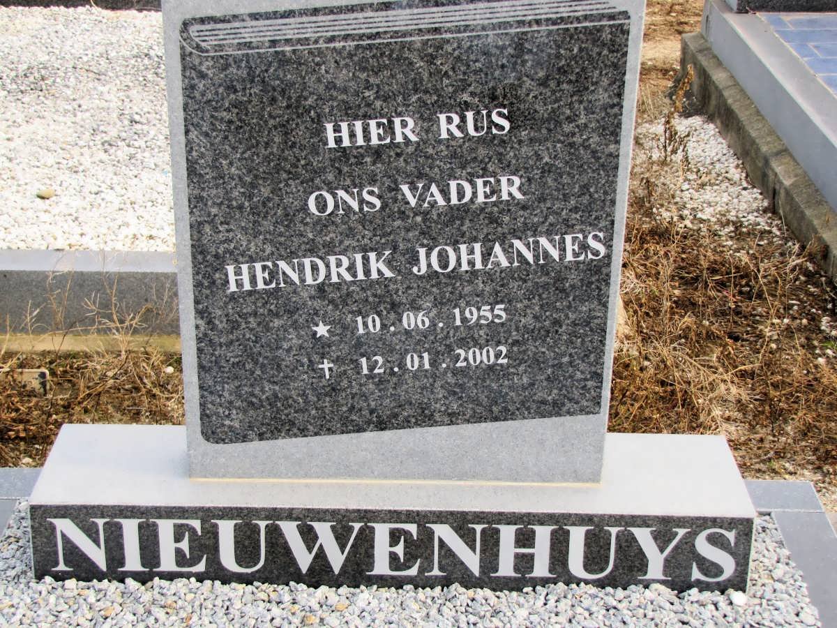 NIEUWENHUYS Hendrik Johannes 1955-2002