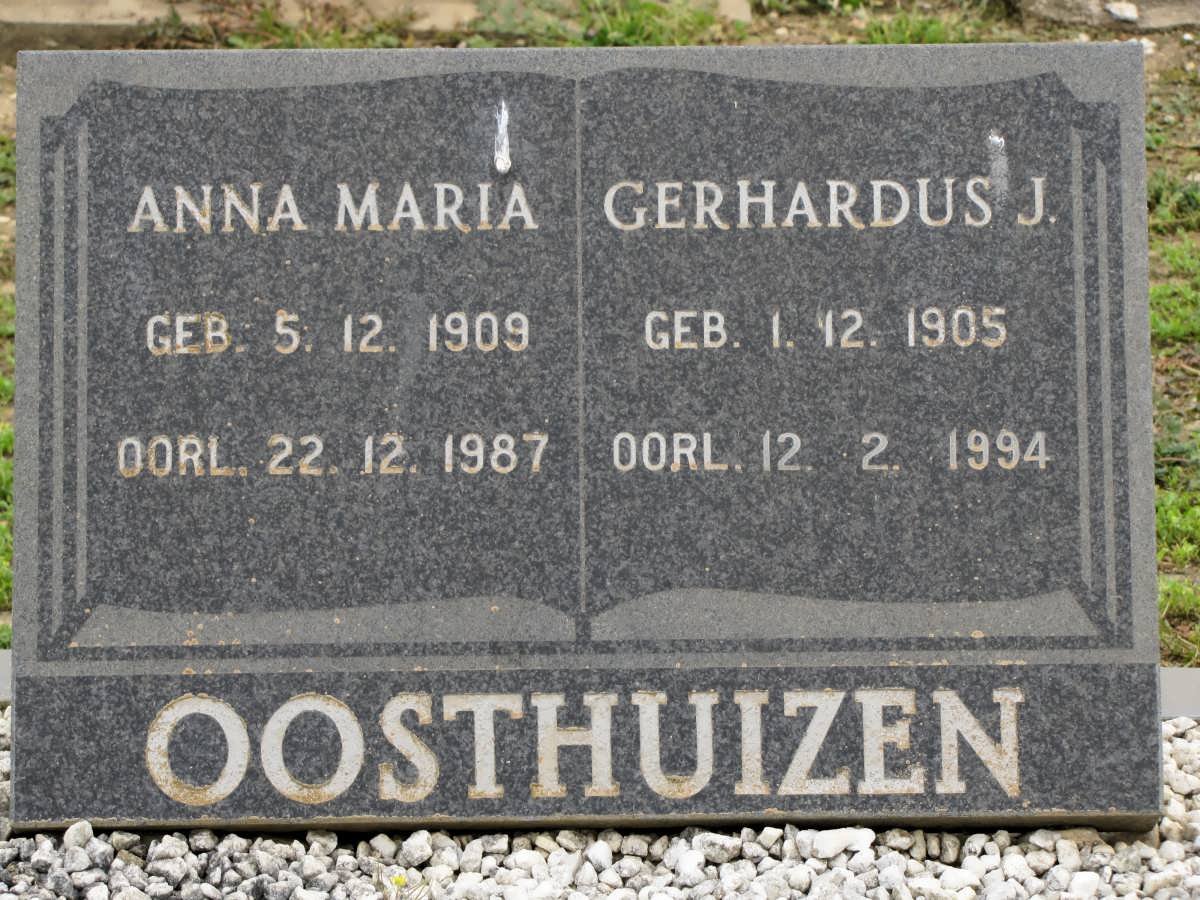 OOSTHUIZEN Gerhardus J. 1905-1994 &amp; Anna Maria 1909-1987