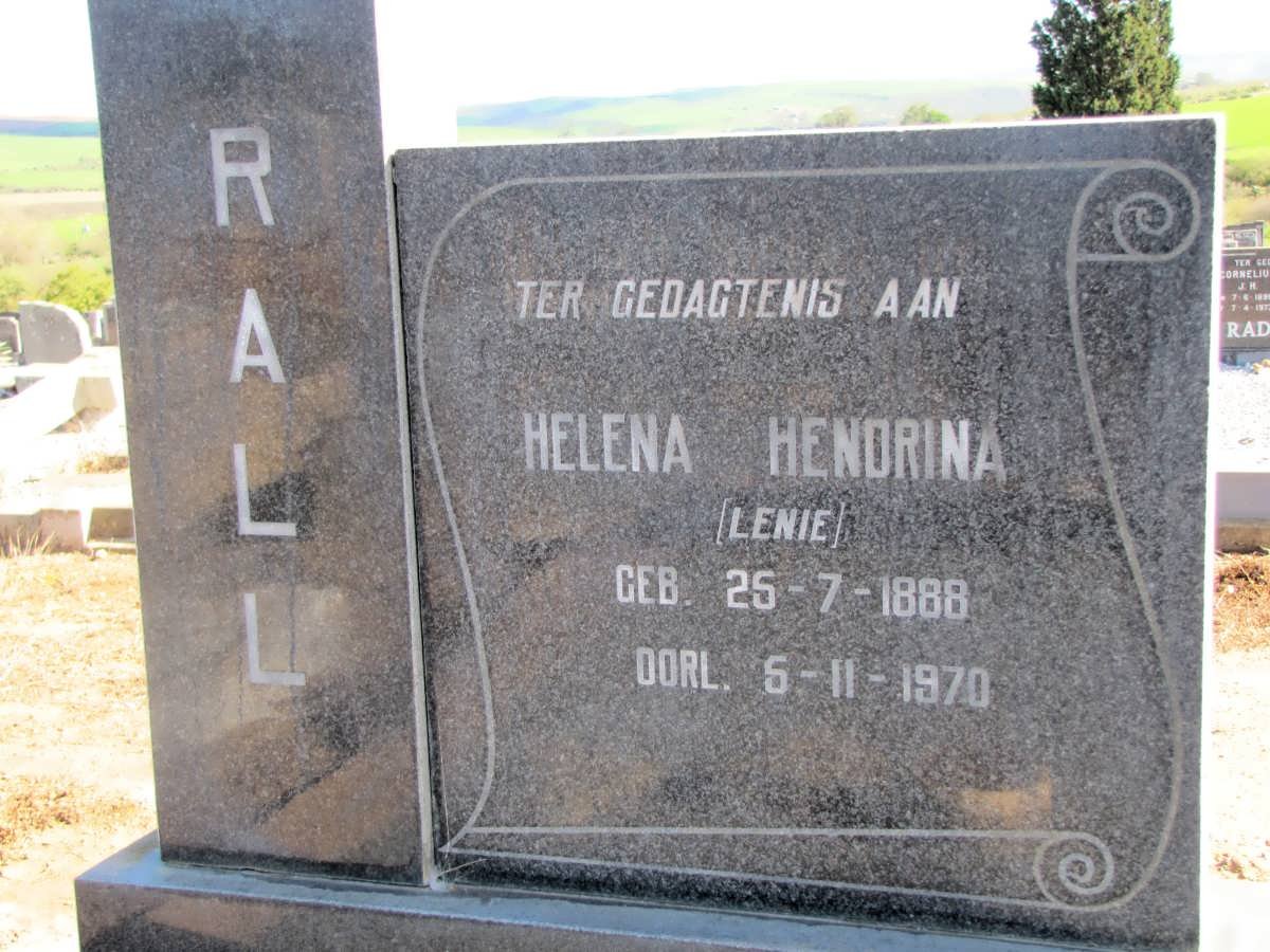 RALL Helena Hendrina 1888-1970