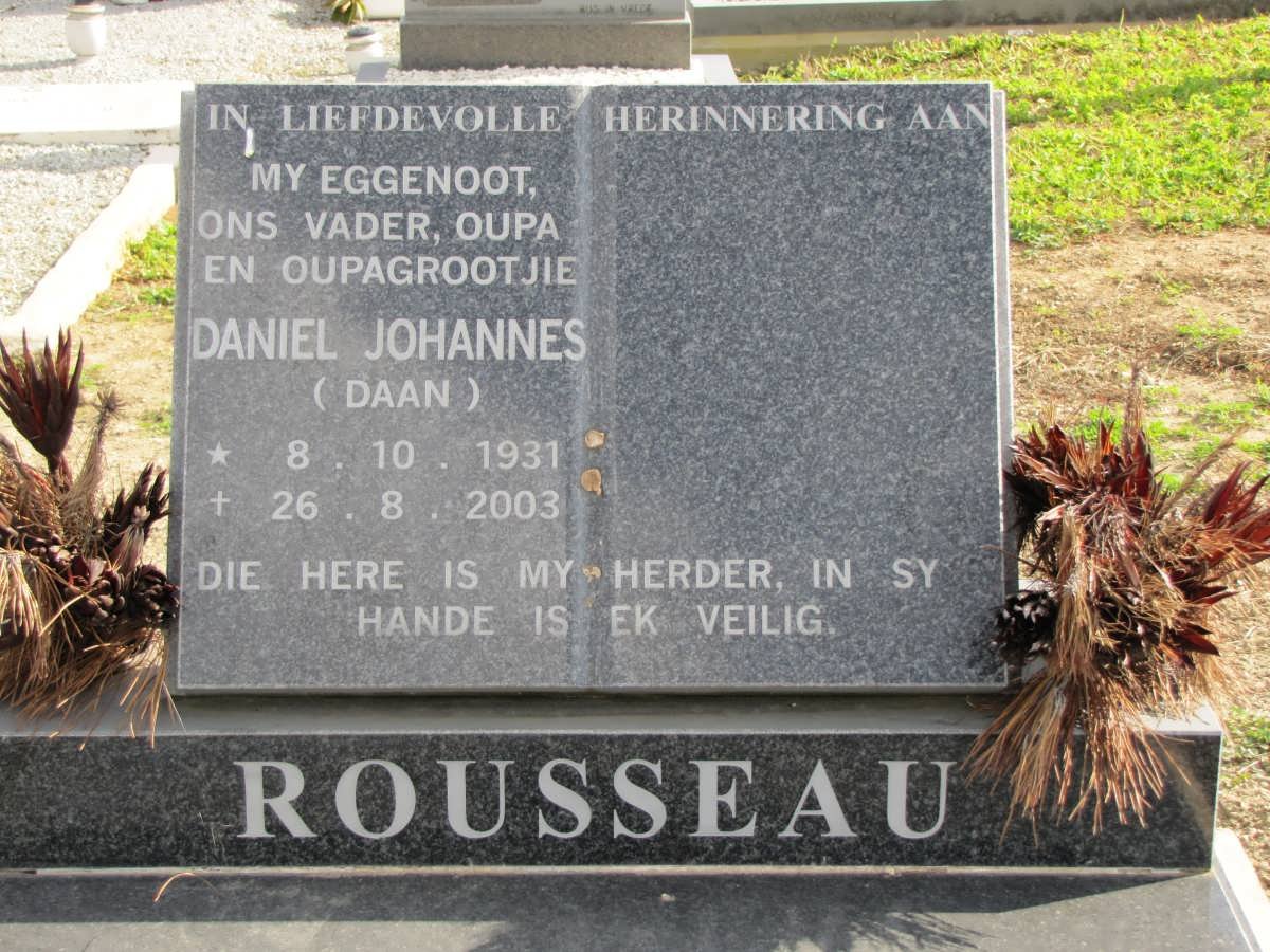ROUSSEAU Daniel Johannes 1931-2003