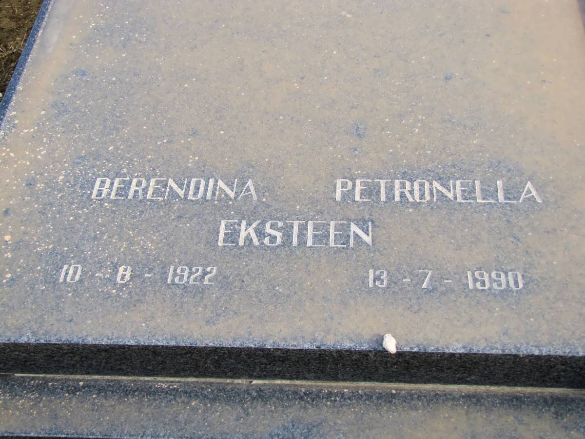 EKSTEEN Berendina Petronella 1922-1990