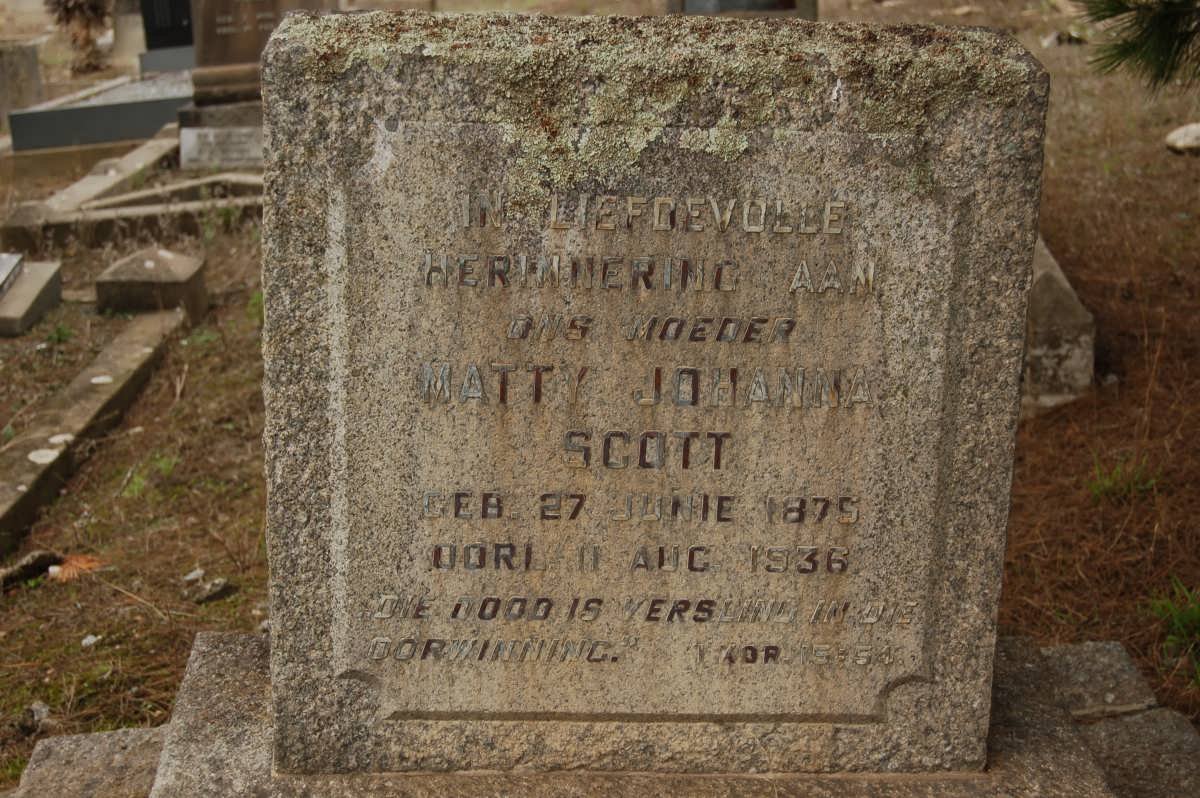 SCOTT Matty Johanna 1875-1936