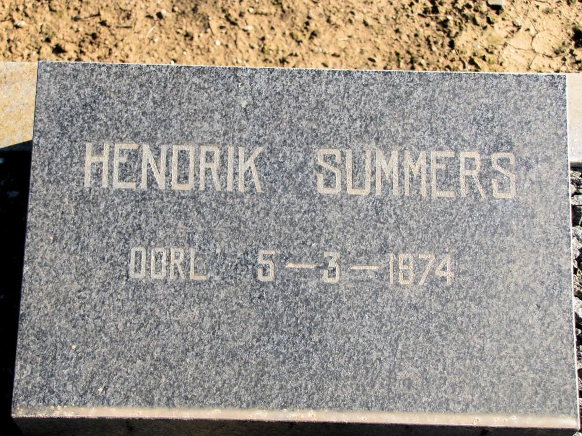 SUMMERS Hendrik  -1974