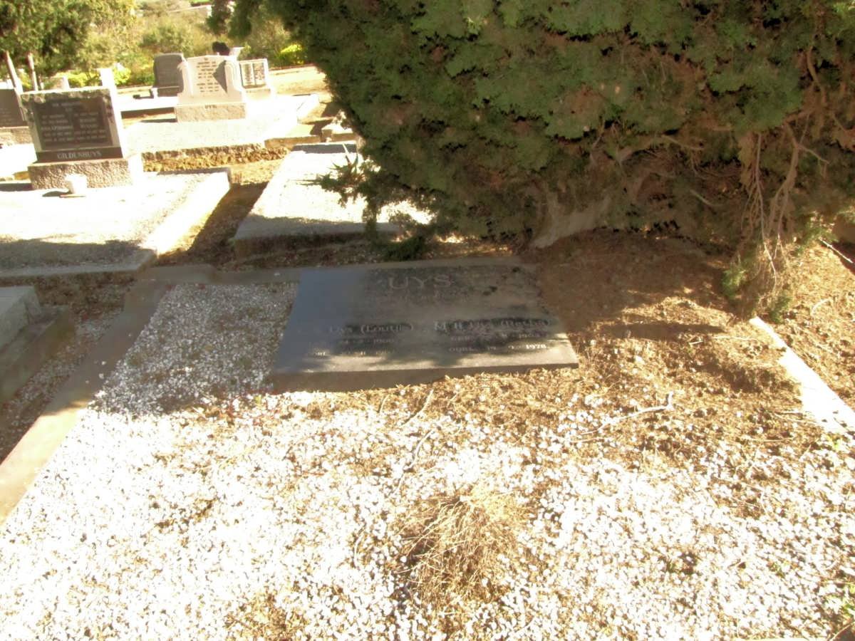 UYS L.S. 1900-1963 &amp; M.H. 1903-1973