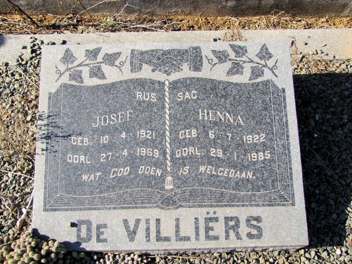 VILLIËRS Josef, de 1921-1969 &amp; Henna 1922-1985