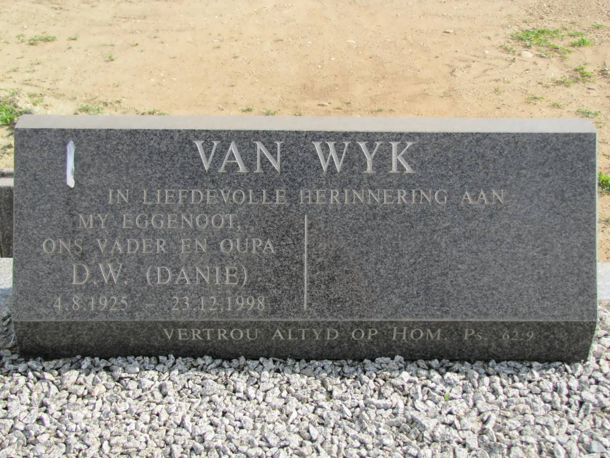 WYK D.W., van 1925-1998