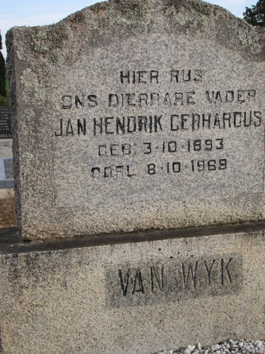 WYK Jan Hendrik Gerhardus, van 1893-1969 