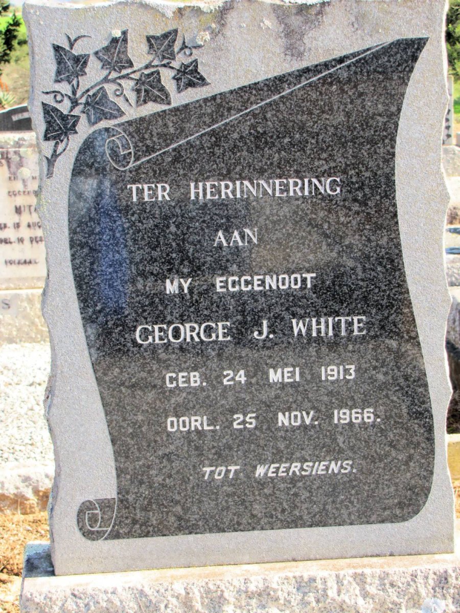 WHITE George J. 1913-1966