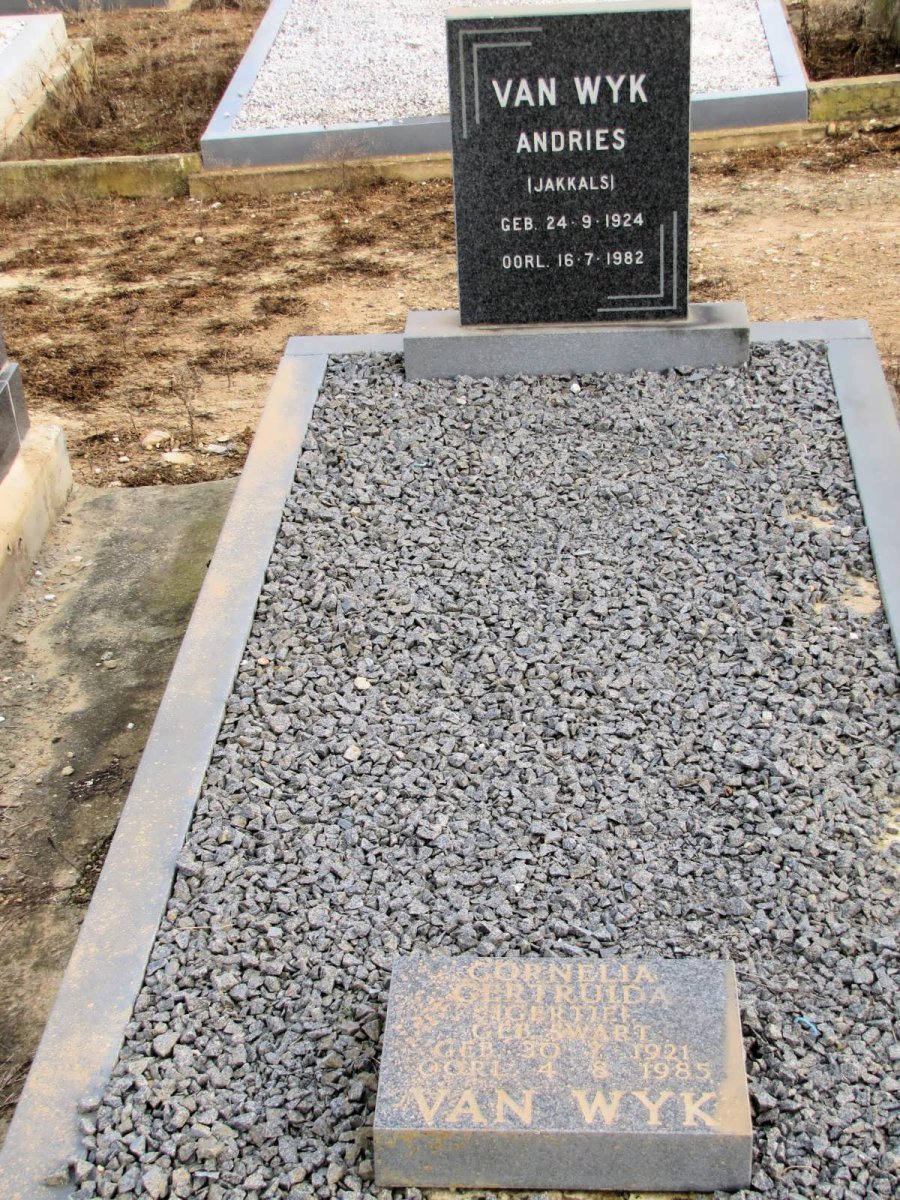 WYK Andries, van 1924-1982 &amp; Cornelia Gertruida SWART 1921-1985