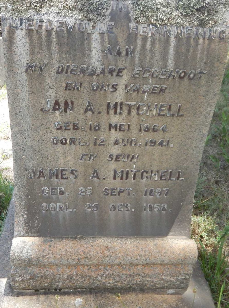 MITCHELL Jan A. 1864-1941 :: MITCHELL James A. 1897-1958