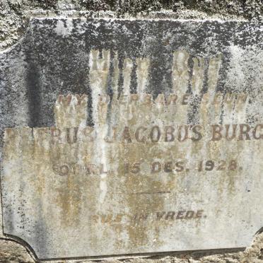 BURGER Petrus Jacobus -1928