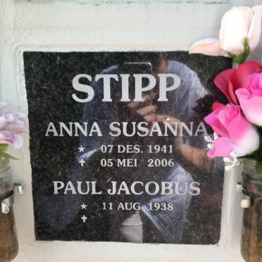 STIPP Paul Jacobus 1938- &amp; Anna Susanna 1941-2006