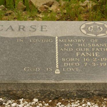 CARSE Fanie 1933-1978