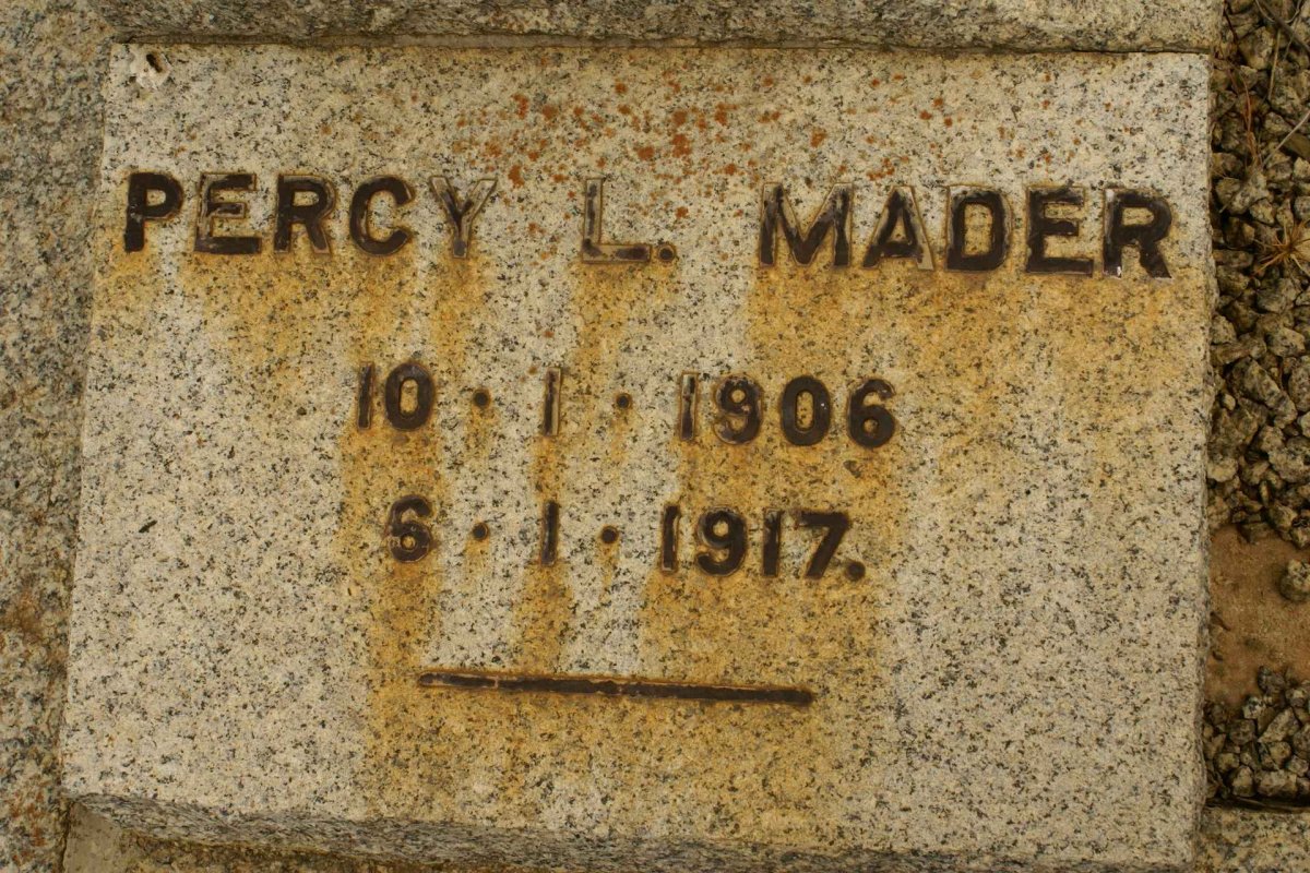 MADER Percy L. 1906-1917