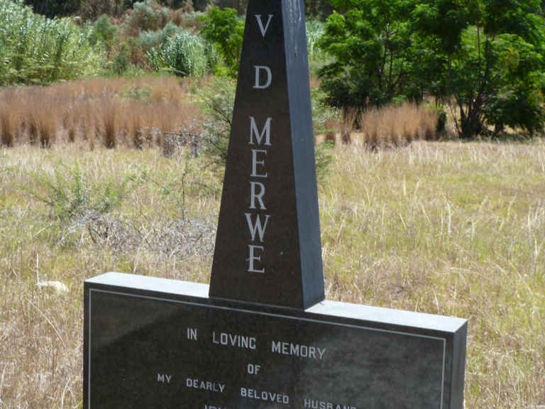 MERWE John Peter, v.d. 1929-1984