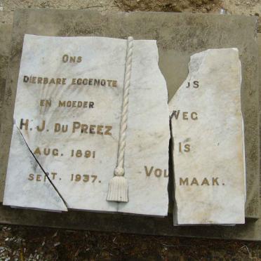 PREEZ H.J., du 1891-1937