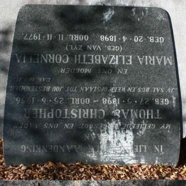 STRACHAN Thomas Christopher 1898-1956  &amp; Maria Elizabeth Cornelia VAN ZYL 1898-1977