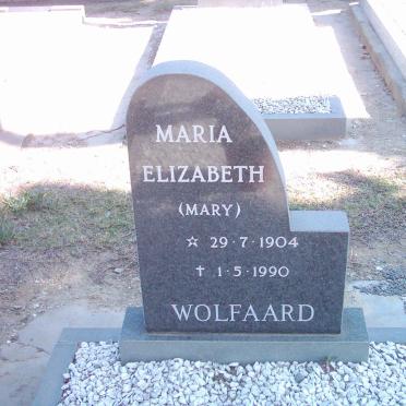 WOLFAARD Maria Elizabeth 1904-1990