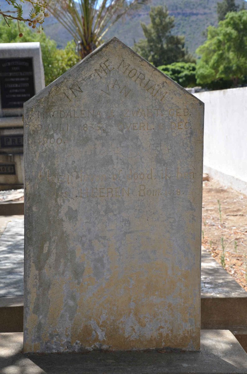ZWART Magdalena J. 1835-1900