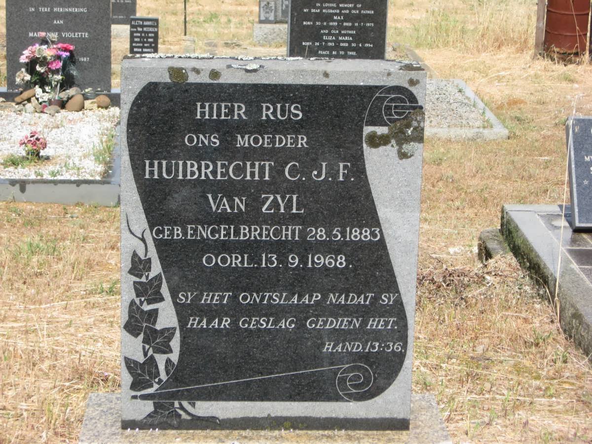 ZYL Huibrecht C.J.F., van nee ENGELBRECHT 1883-1968