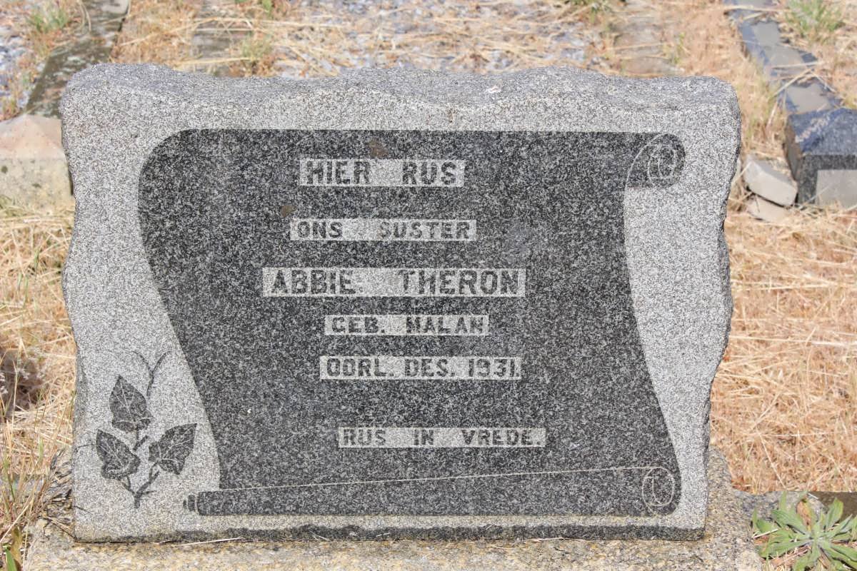 THERON Abbie nee MALAN -1931