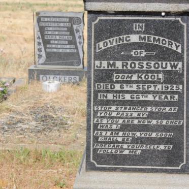 ROSSOUW J.M. -1925