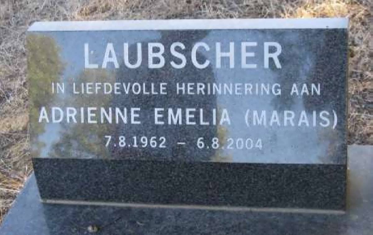 LAUBSCHER Adrienne Emelia nee MARAIS 1962-2004