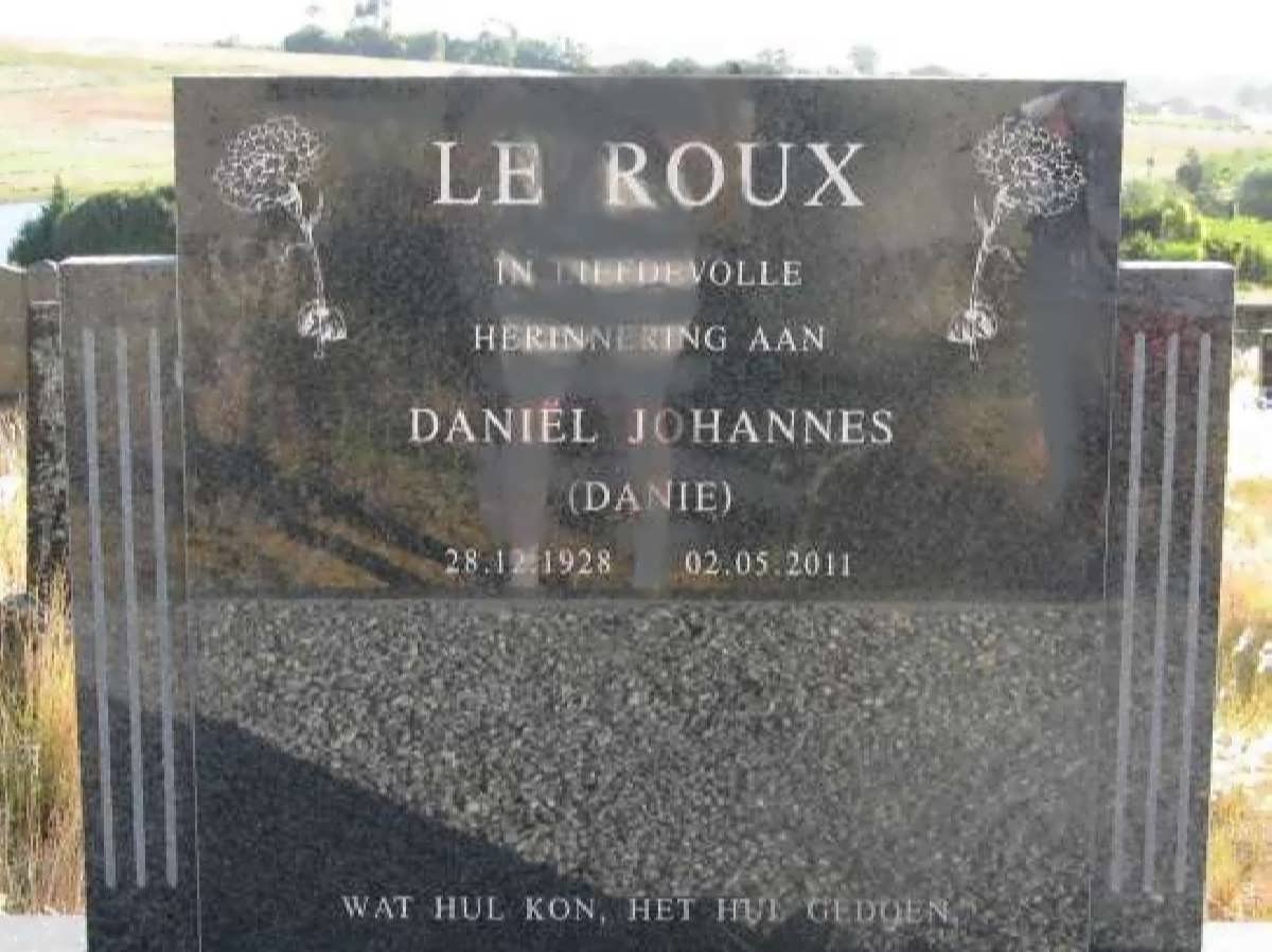 ROUX Daniel Johannes, le 1928-2011