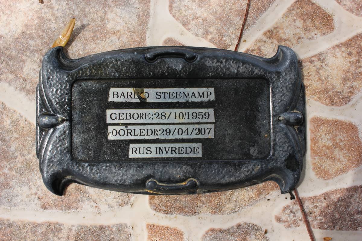 STEENKAMP Barend 1959-2007